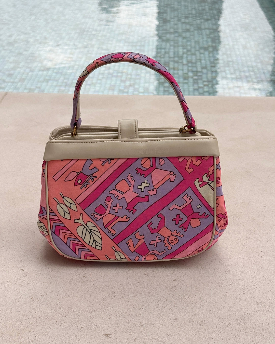 Vintage 1960s Psychedelic Pucci-Print Handbag