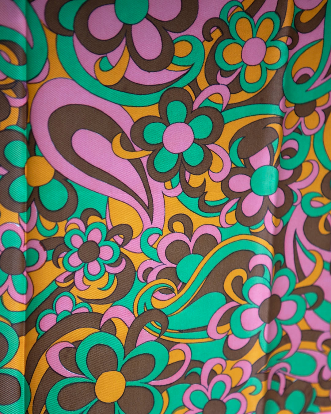 Vintage 1960s Psychedelic Pucci-Print Silk Scarf