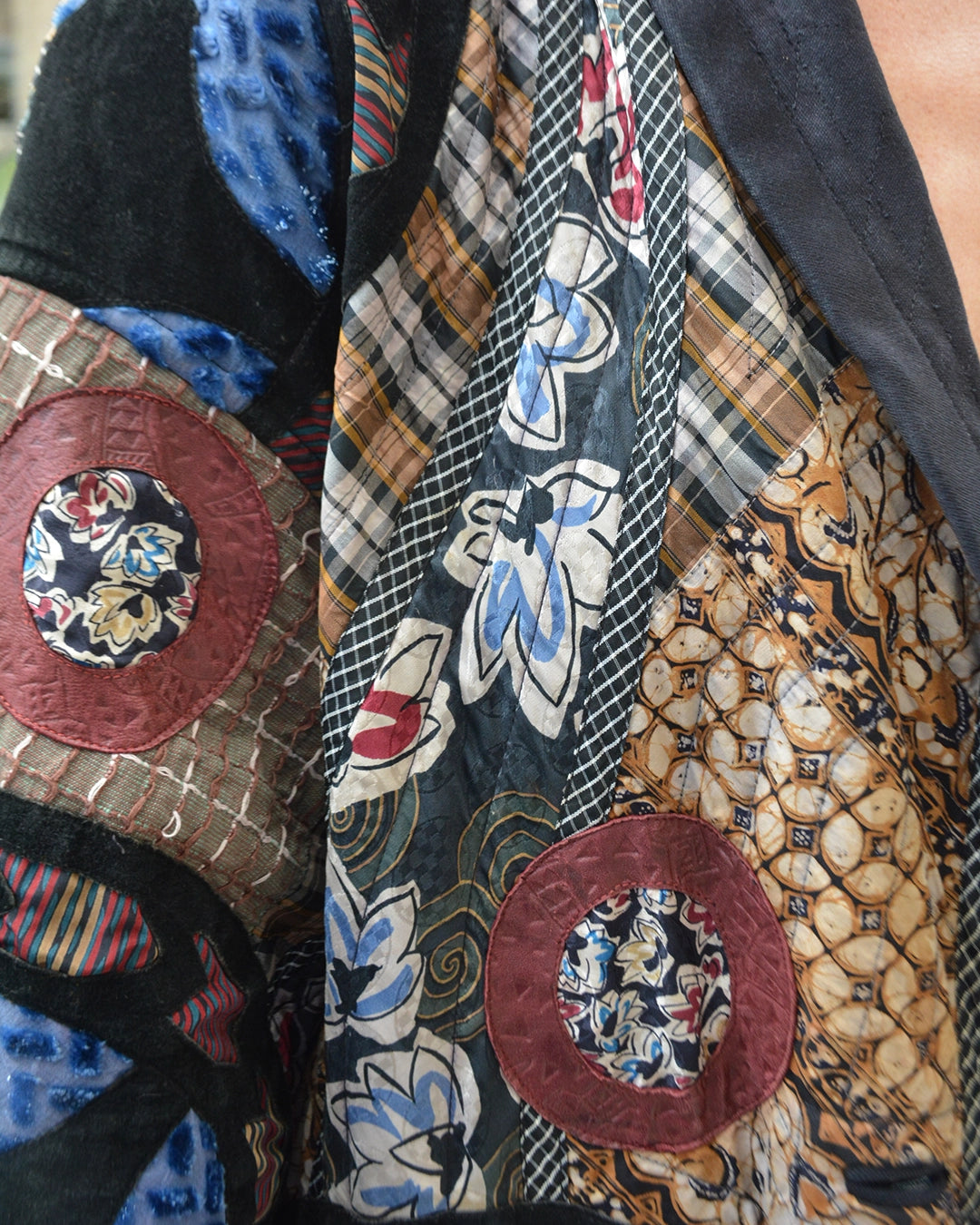 Vintage 1980s Koos Van Den Akker Custom Patchwork Coat