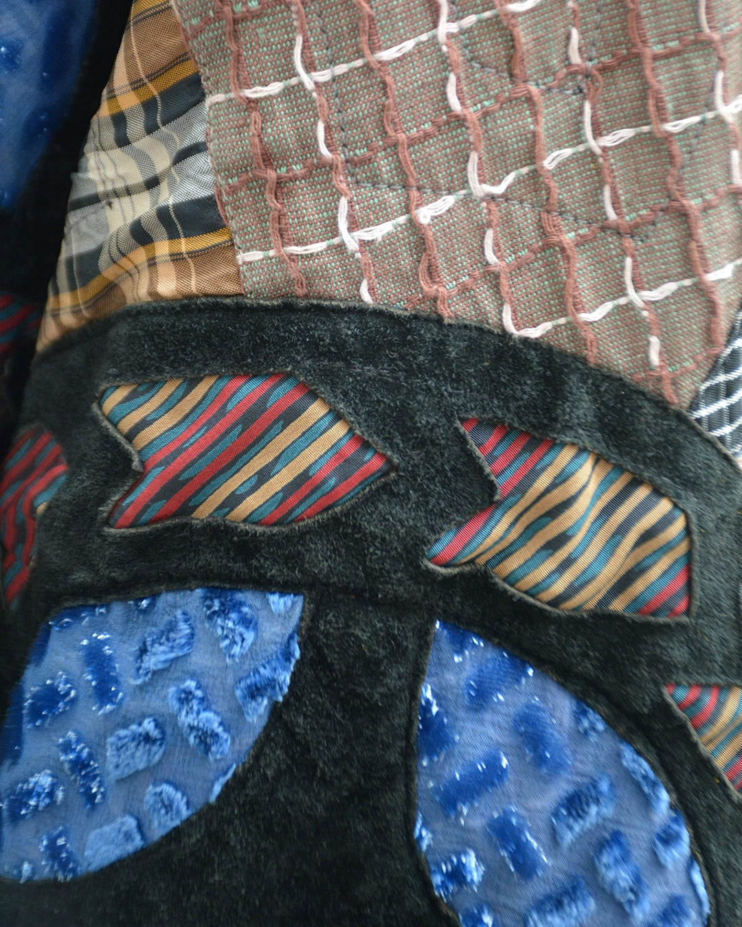 Vintage 1980s Koos Van Den Akker Custom Patchwork Coat