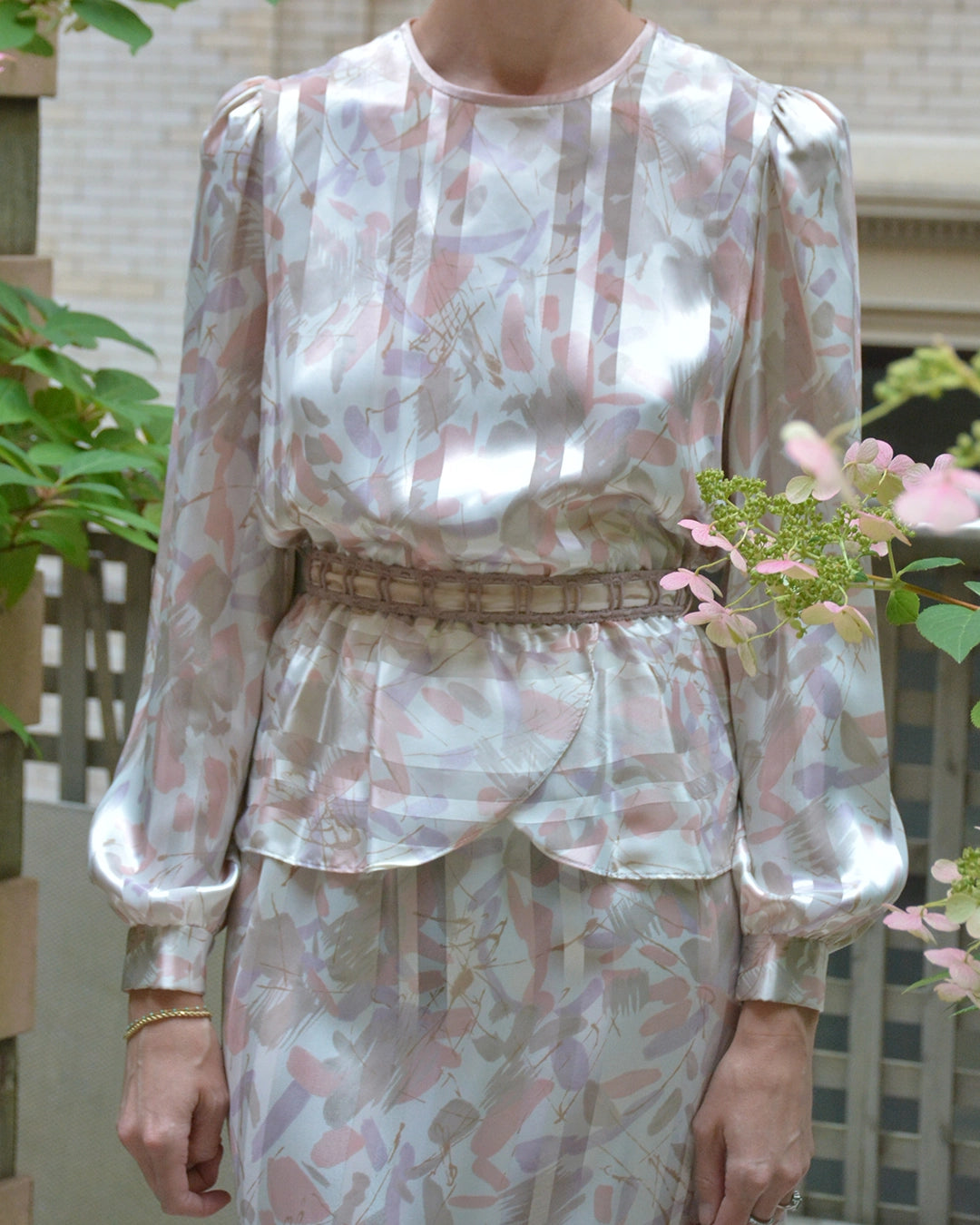 pastel peplum dress Pauline Peplum Dress, in Powder Pink Blooms Taffeta, Size: 2XL | Show Me Your Mumu