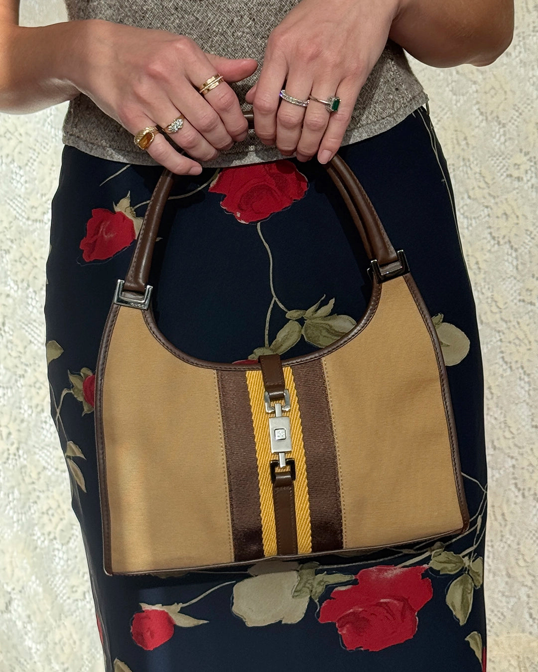 Vintage 90s Gucci Bardot Bag, Tom Ford-Era Gucci