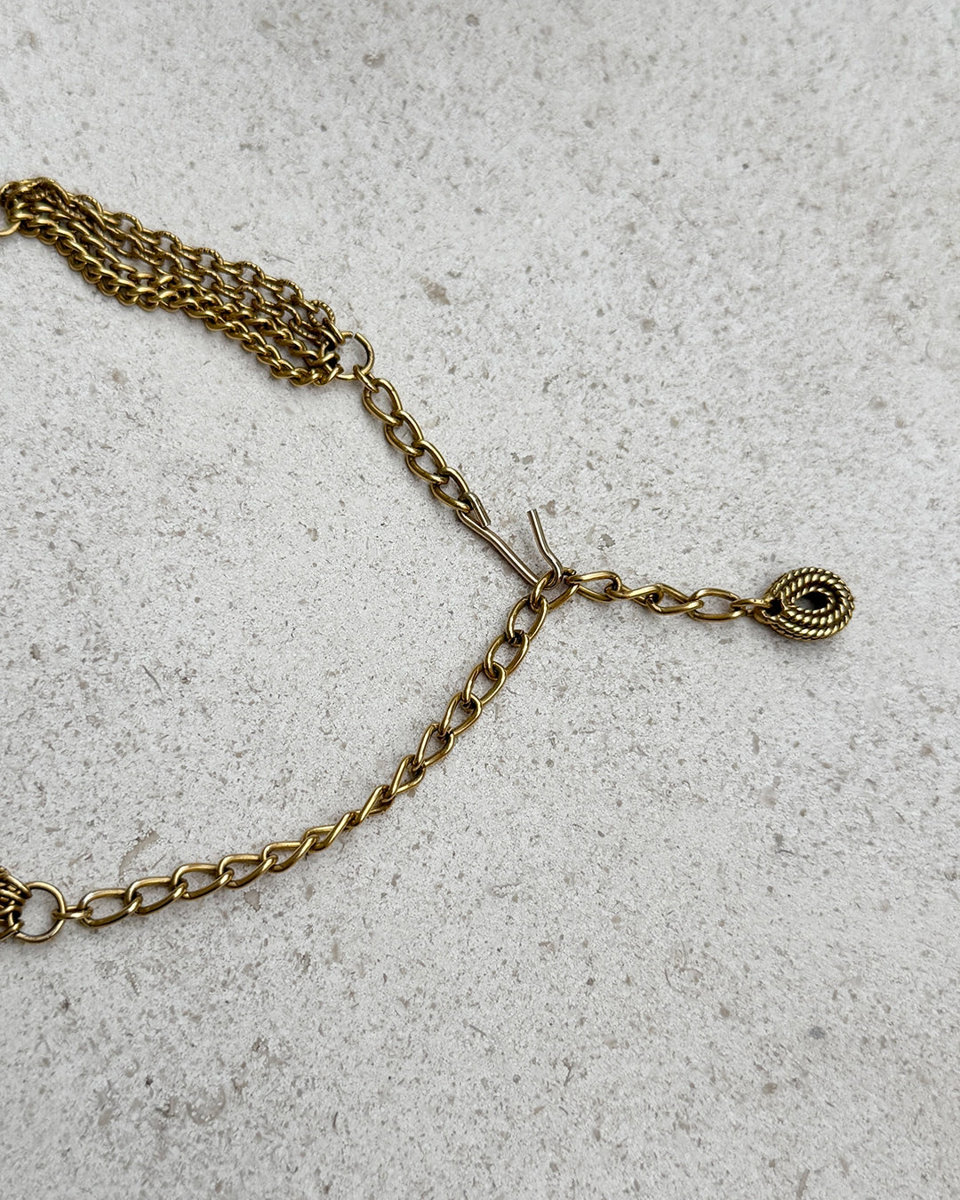 Vintage Art Nouveau Style Gold Filigree Choker