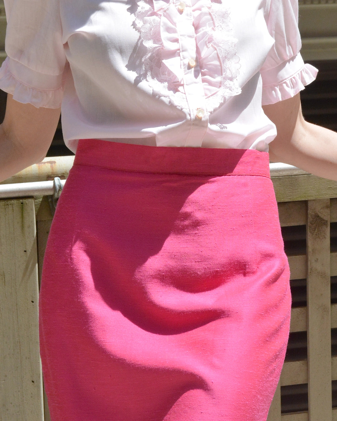 Vintage Barbie Pink Shantung Miniskirt