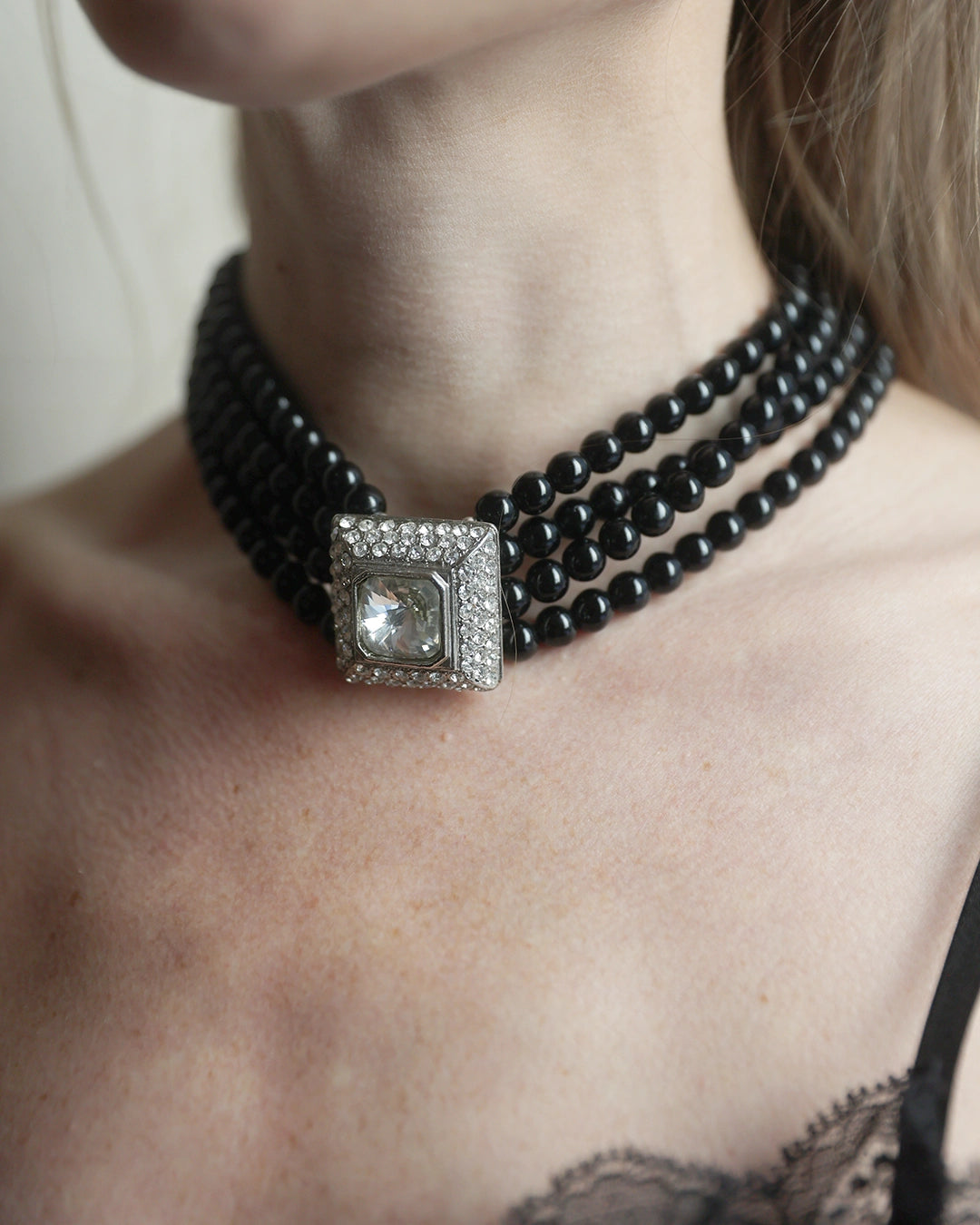 Vintage Chunky Multi-Strand Choker Necklace