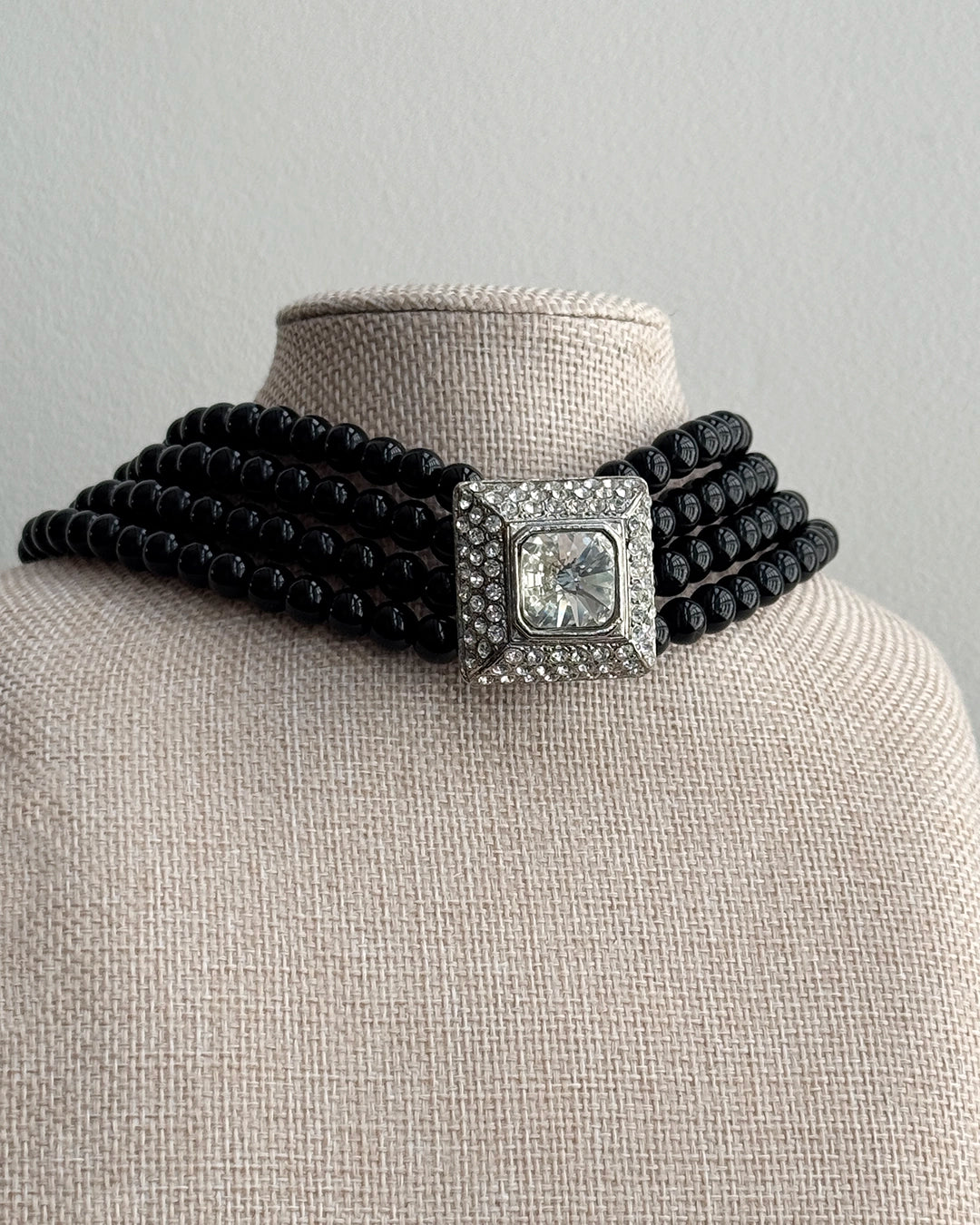 Vintage Chunky Multi-Strand Choker Necklace