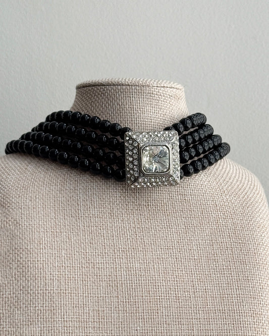 Vintage Chunky Multi-Strand Choker Necklace