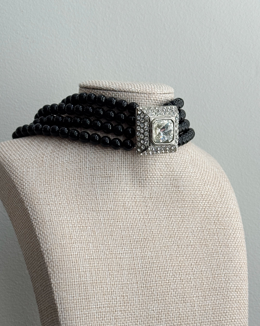 Vintage Chunky Multi-Strand Choker Necklace