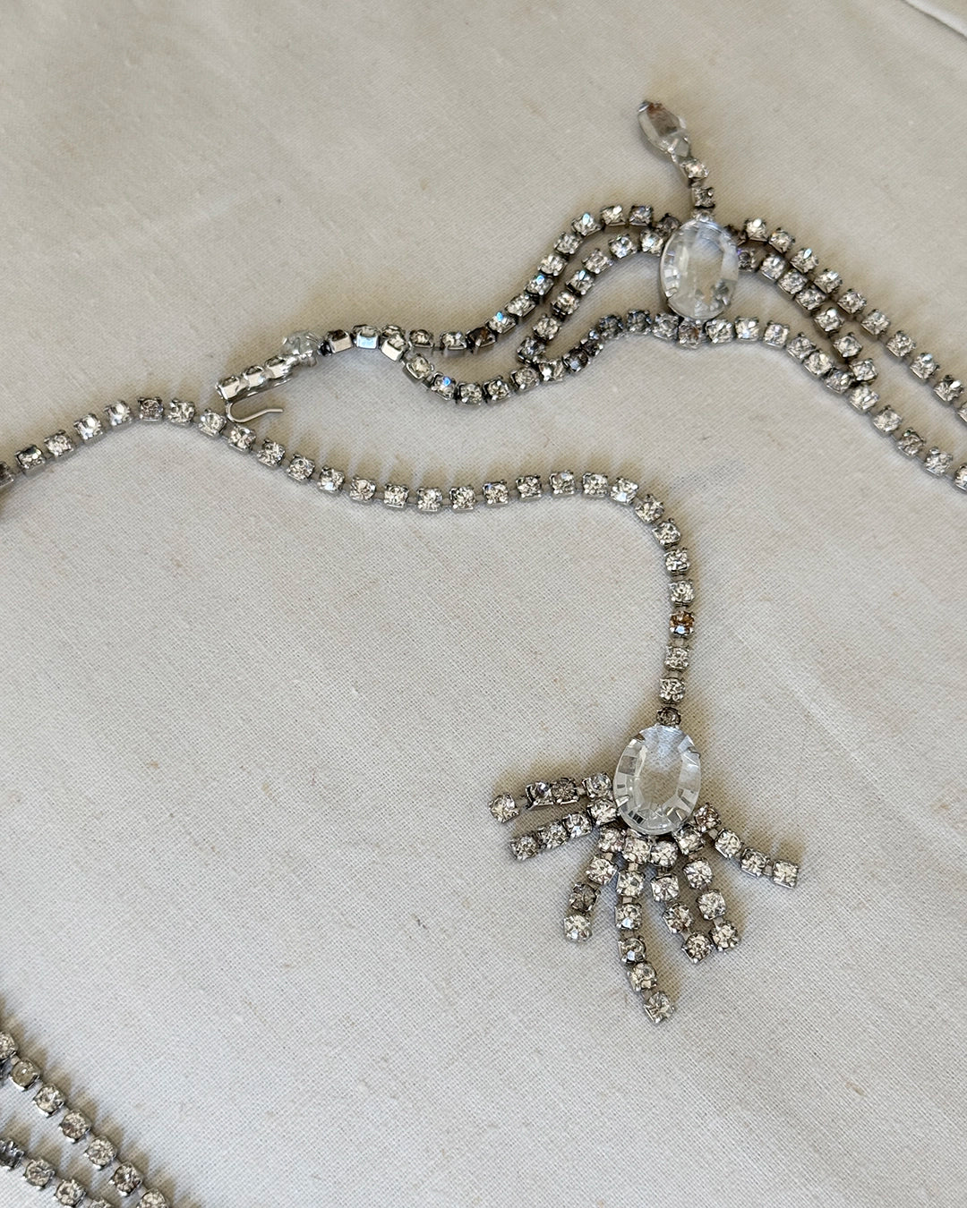Vintage Draped Diamanté Festoon Belt