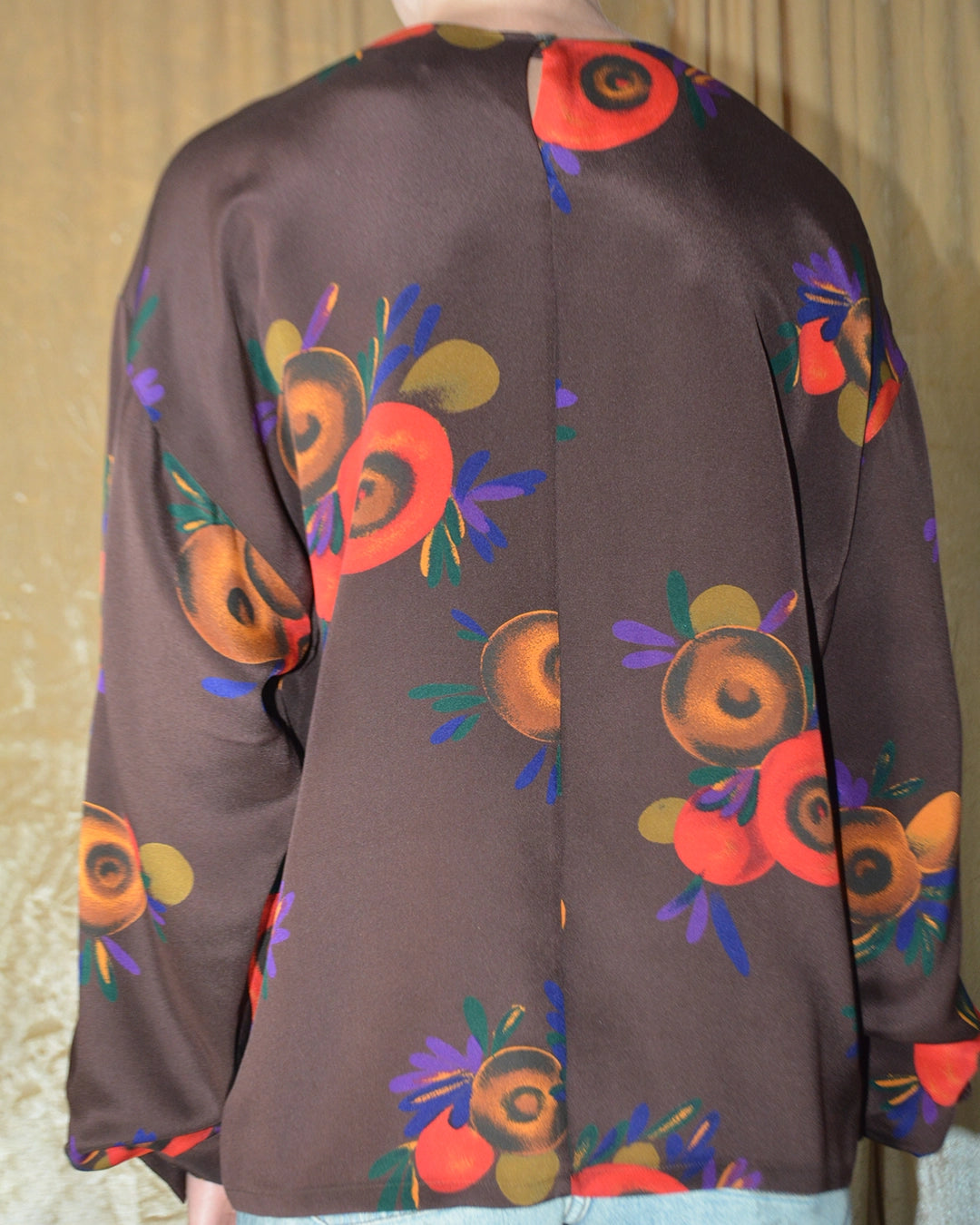 Vintage Emanuel Ungaro Printed Silk Blouse