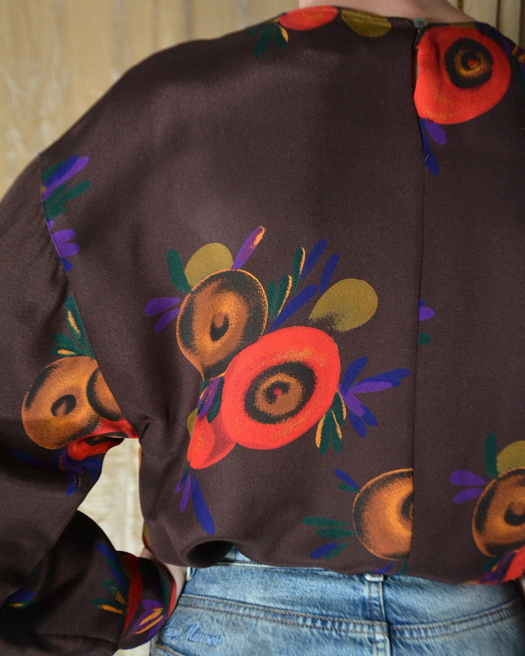 Vintage Emanuel Ungaro Printed Silk Blouse