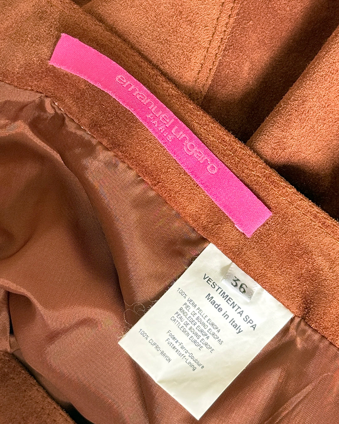 Vintage Emanuel Ungaro Suede Skirt
