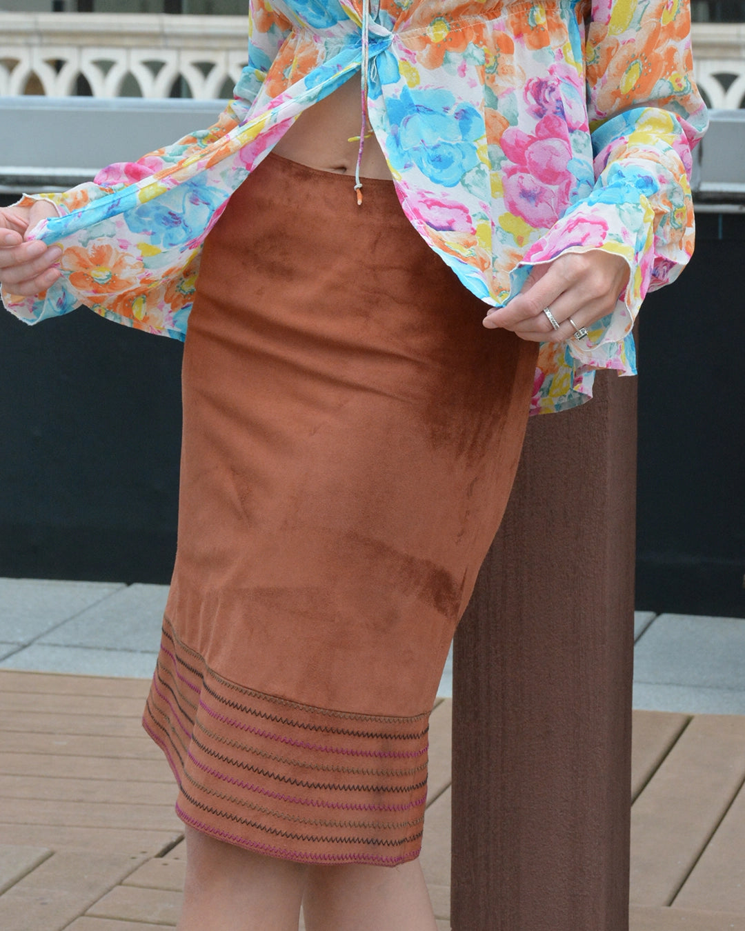 Vintage Emanuel Ungaro Suede Skirt