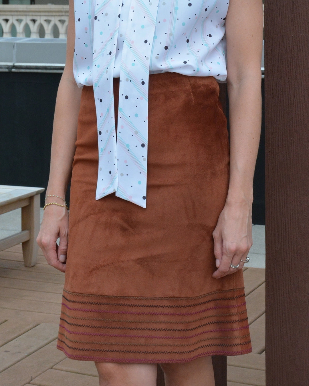 Vintage Emanuel Ungaro Suede Skirt