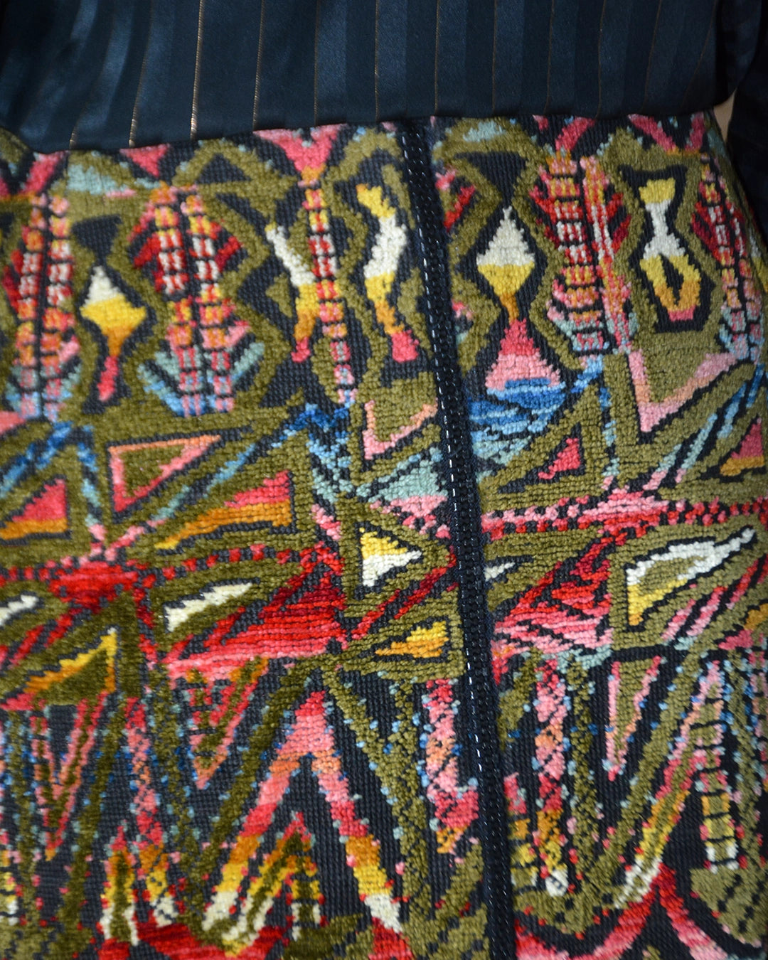 Vintage Floral Tapestry Carpet Skirt