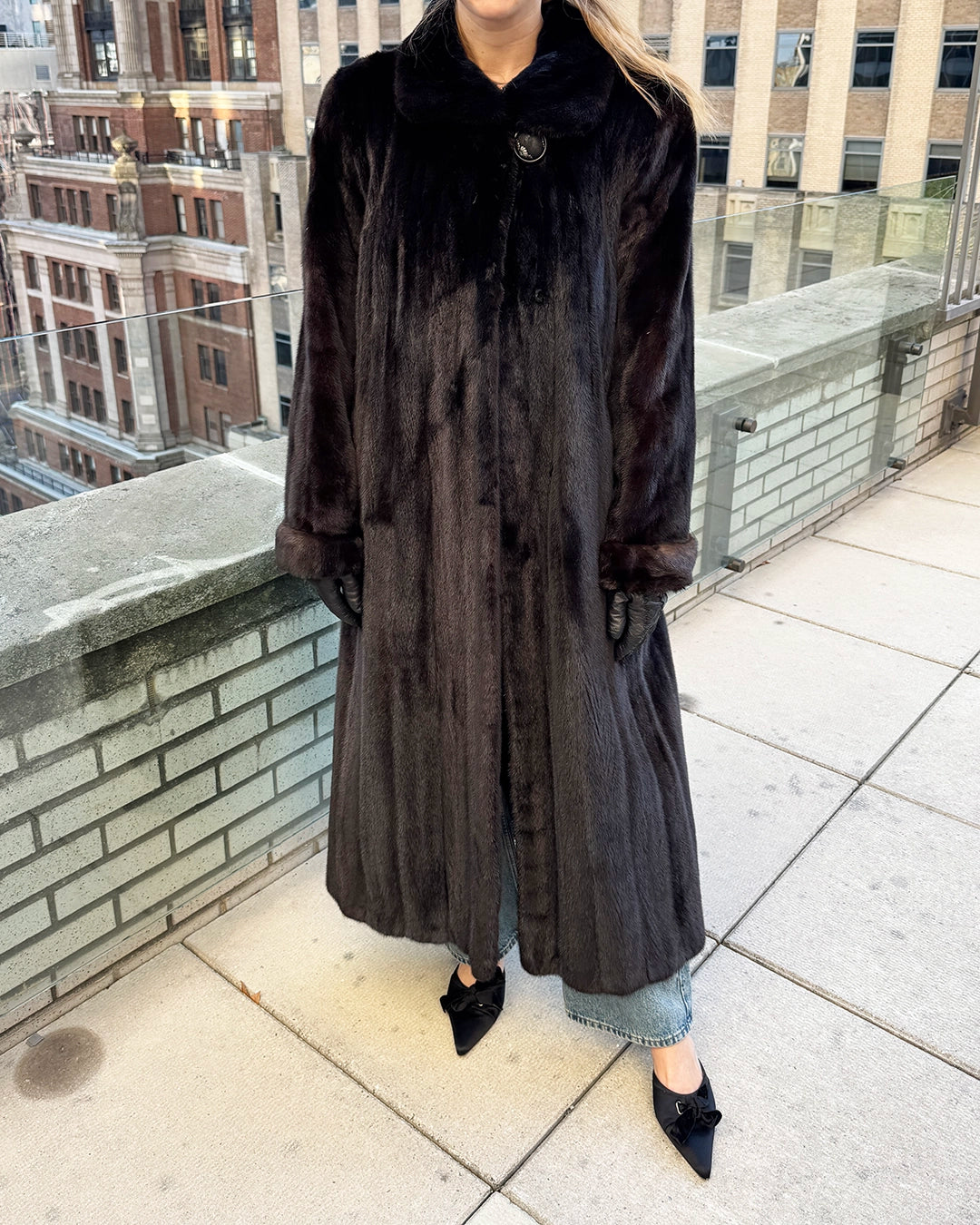 Vintage Full Length Mink Fur Coat