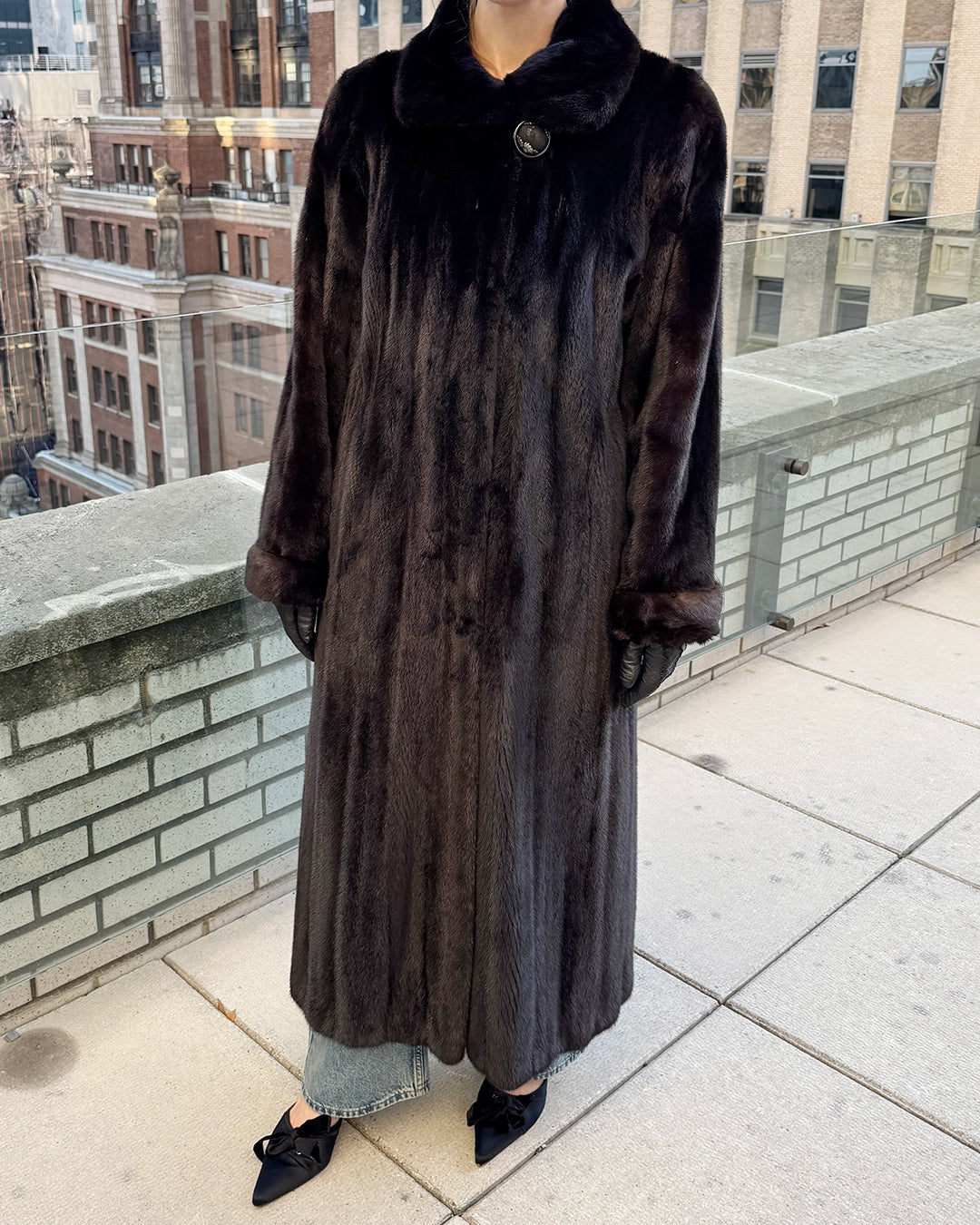 Vintage Full Length Mink Fur Coat