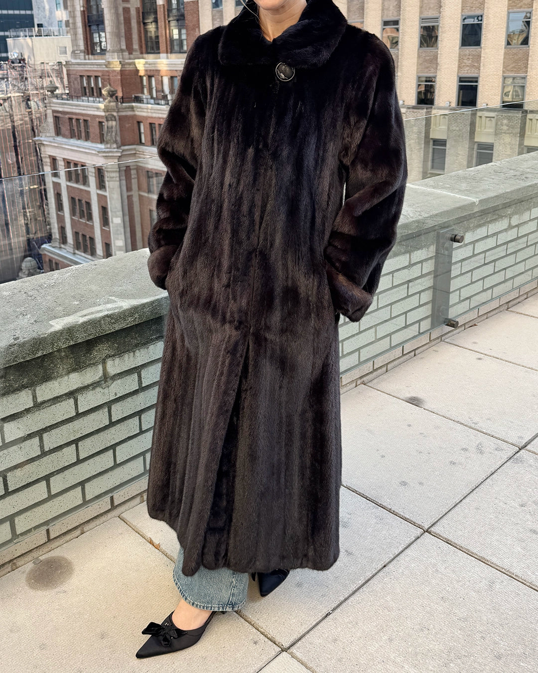 Vintage Full Length Mink Fur Coat