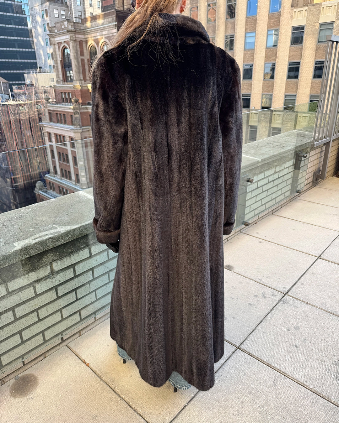Vintage Full Length Mink Fur Coat