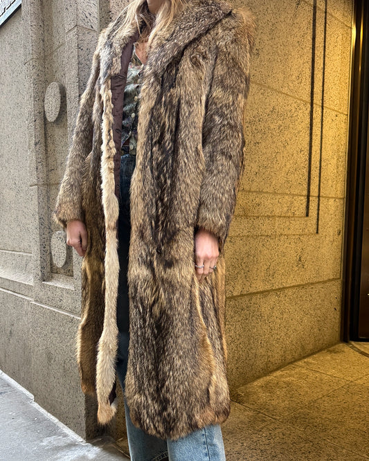 Vintage Full Length Raccoon Fur Coat