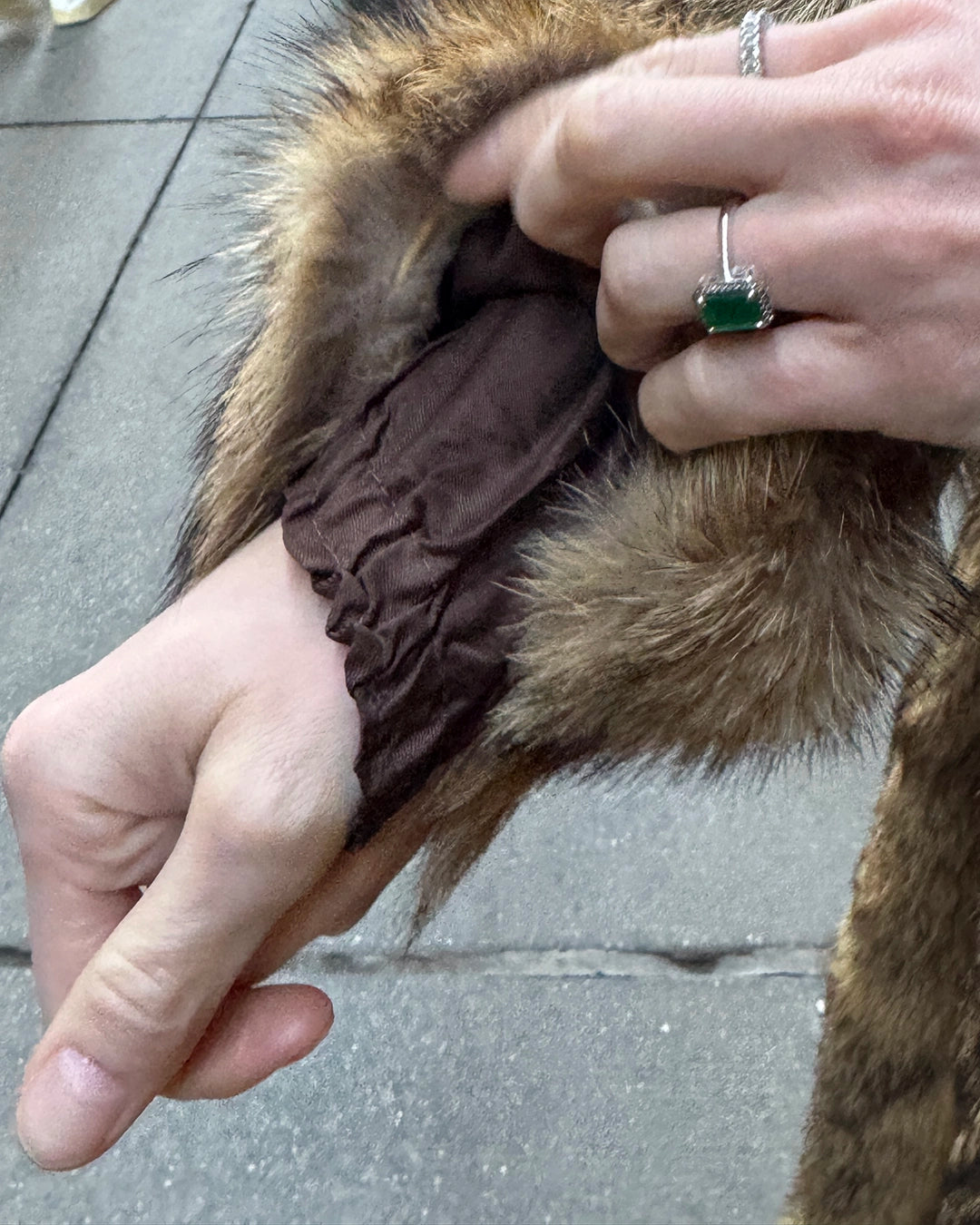 Vintage Full Length Raccoon Fur Coat
