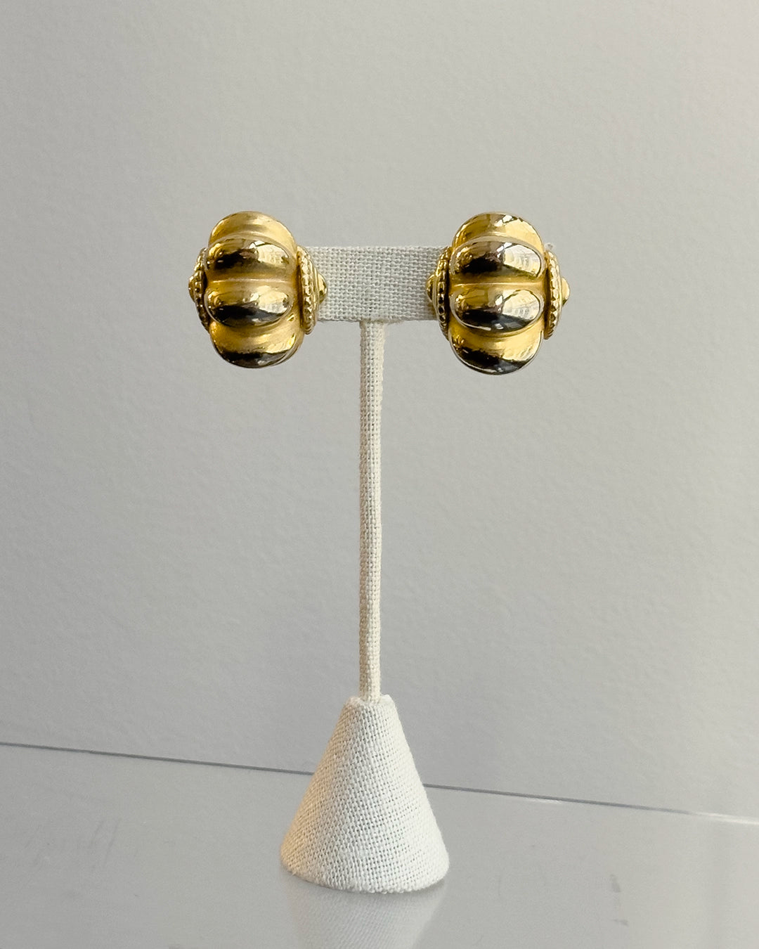 Vintage Gold Bombe Earrings