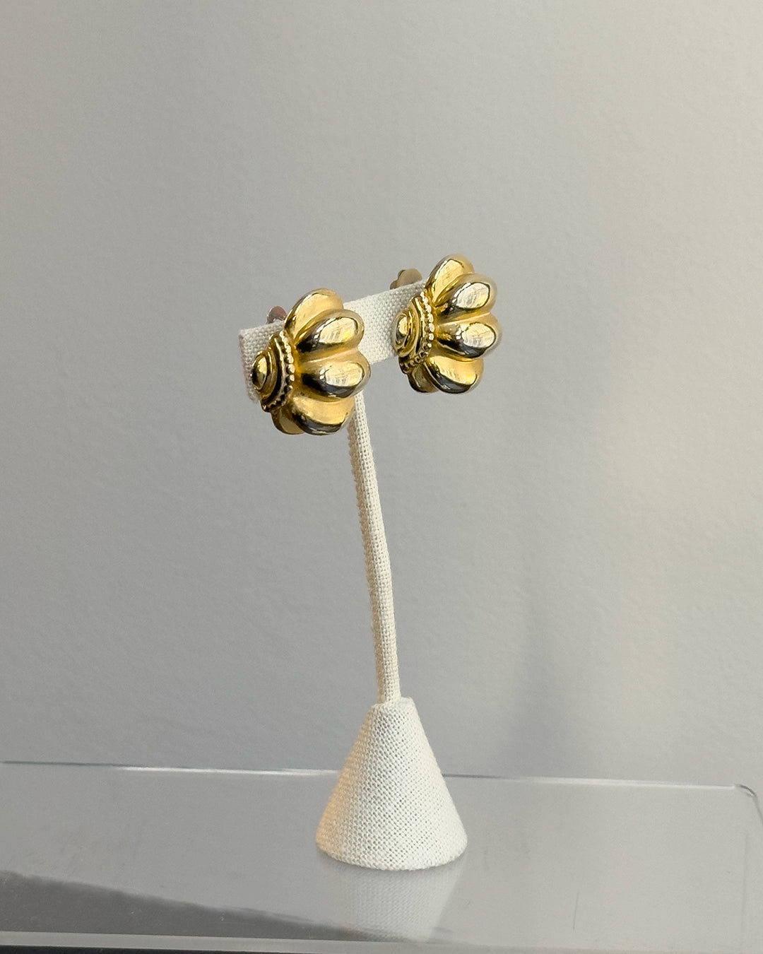 Vintage Gold Bombe Earrings