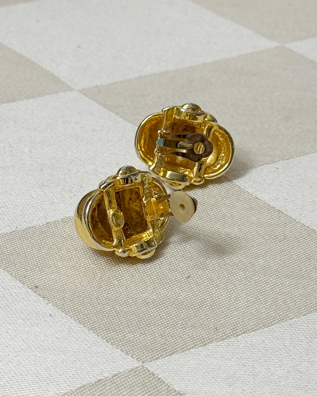 Vintage Gold Bombe Earrings