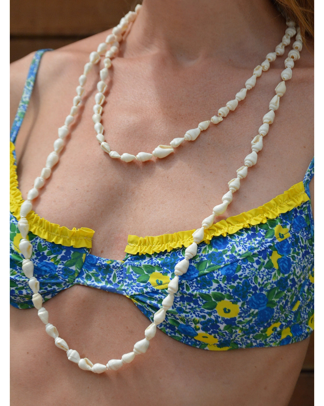 Vintage Ivory Seashell Necklace (Extra-Long Strand)