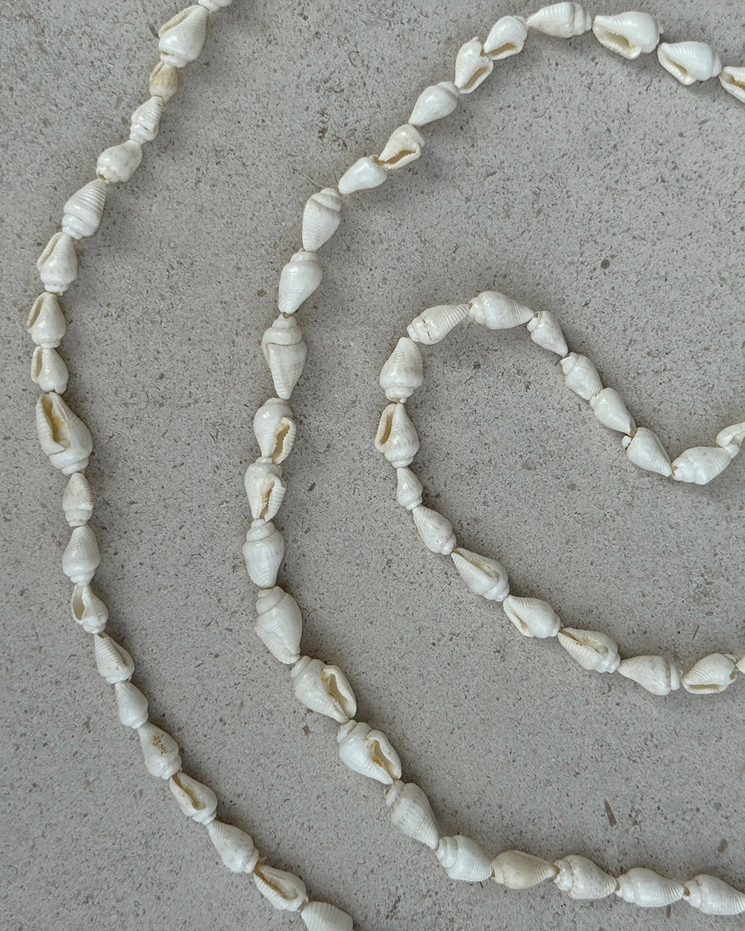Vintage Ivory Seashell Necklace (Extra-Long Strand)