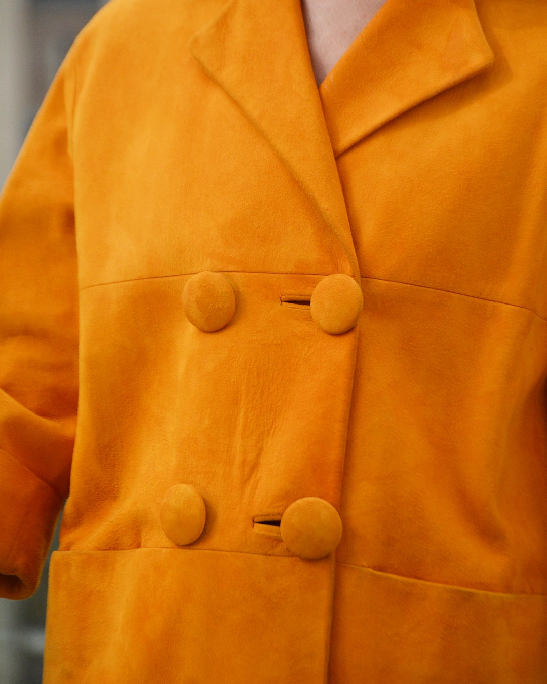 Vintage Marigold Suede Coat