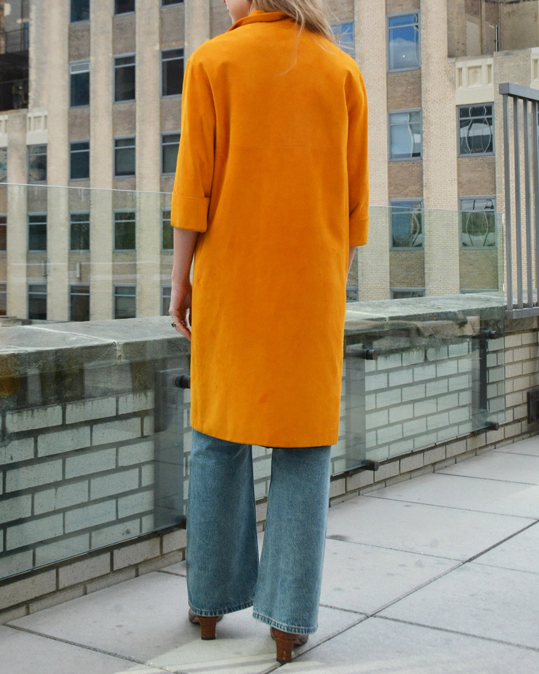 Vintage Marigold Suede Coat