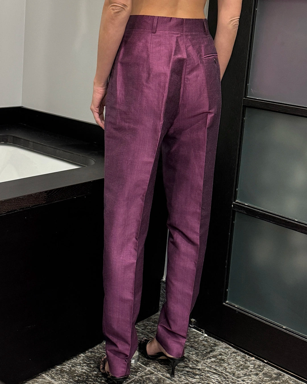 Vintage Max Mara Silk/Linen Suit, Jacket and Trousers