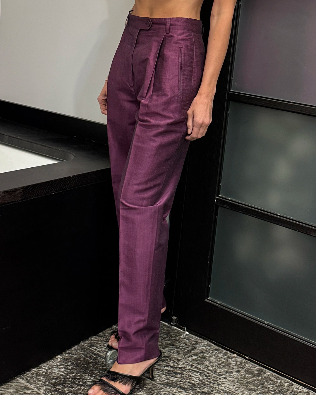 Vintage Max Mara Silk/Linen Suit, Jacket and Trousers