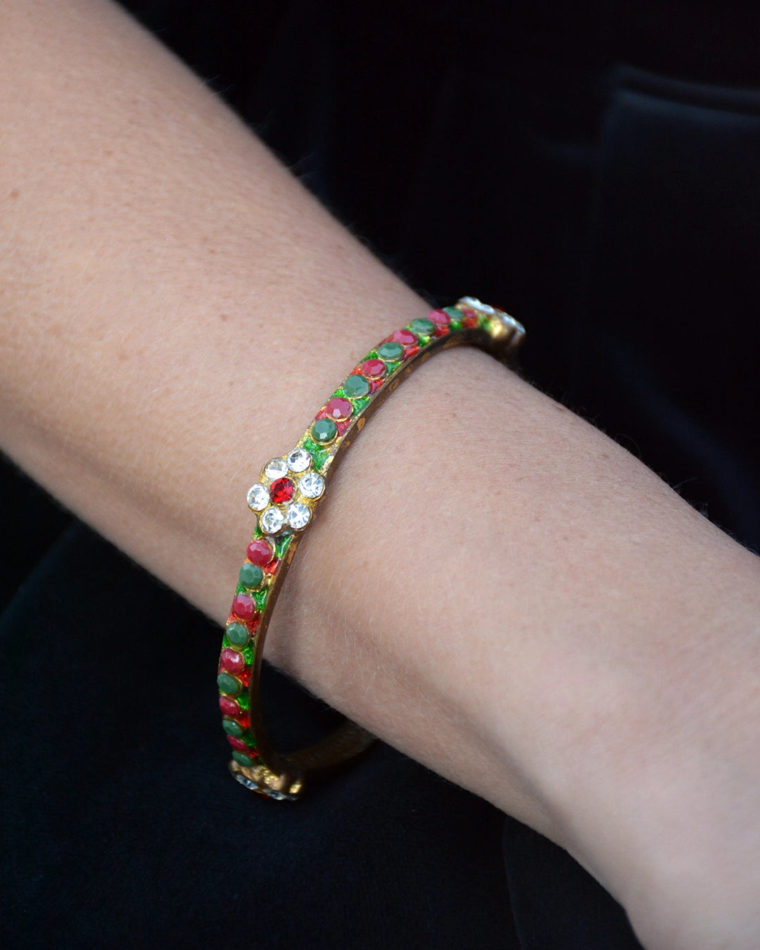 Vintage Mughal Style Enamel Bangle