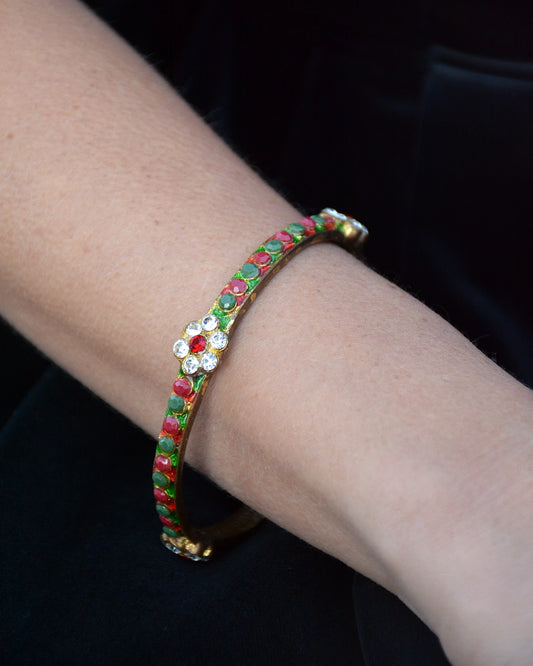 Vintage Mughal Style Enamel Bangle