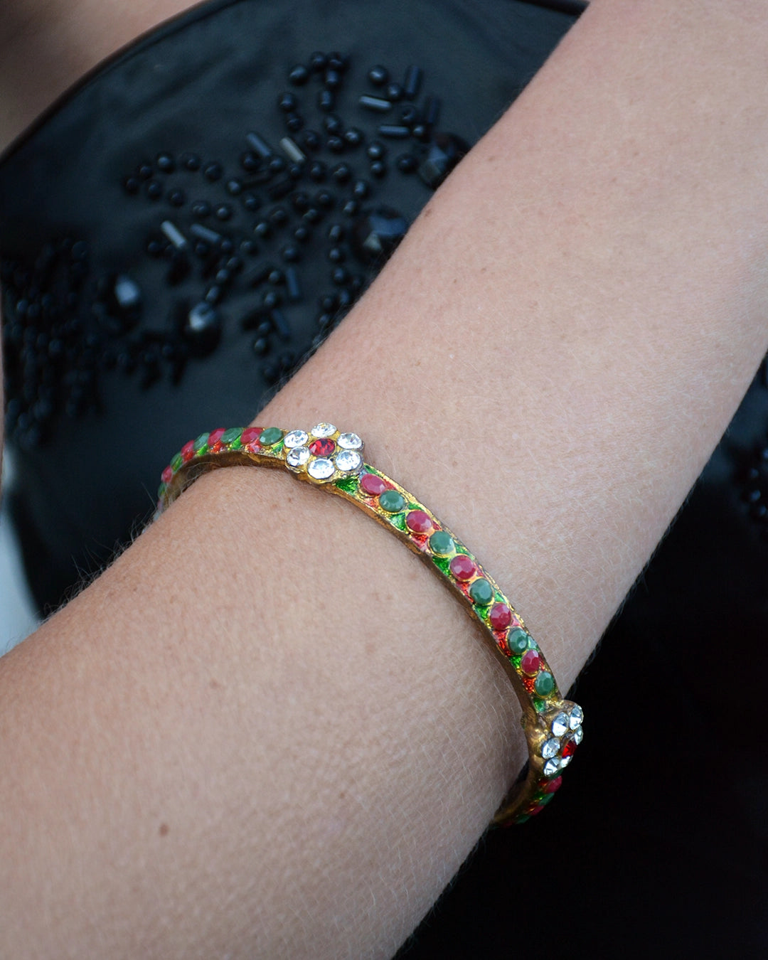 Vintage Mughal Style Enamel Bangle