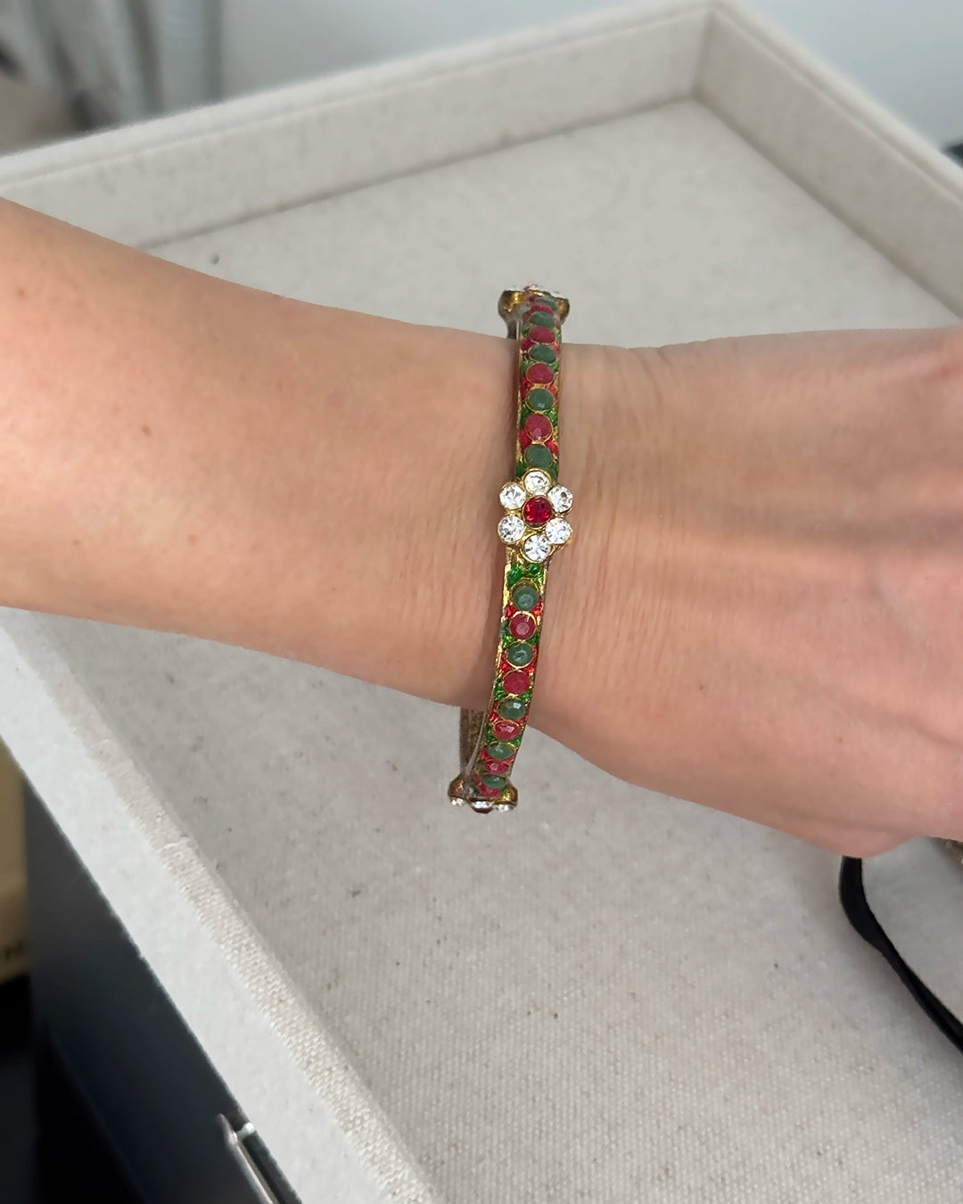 Vintage Mughal Style Enamel Bangle