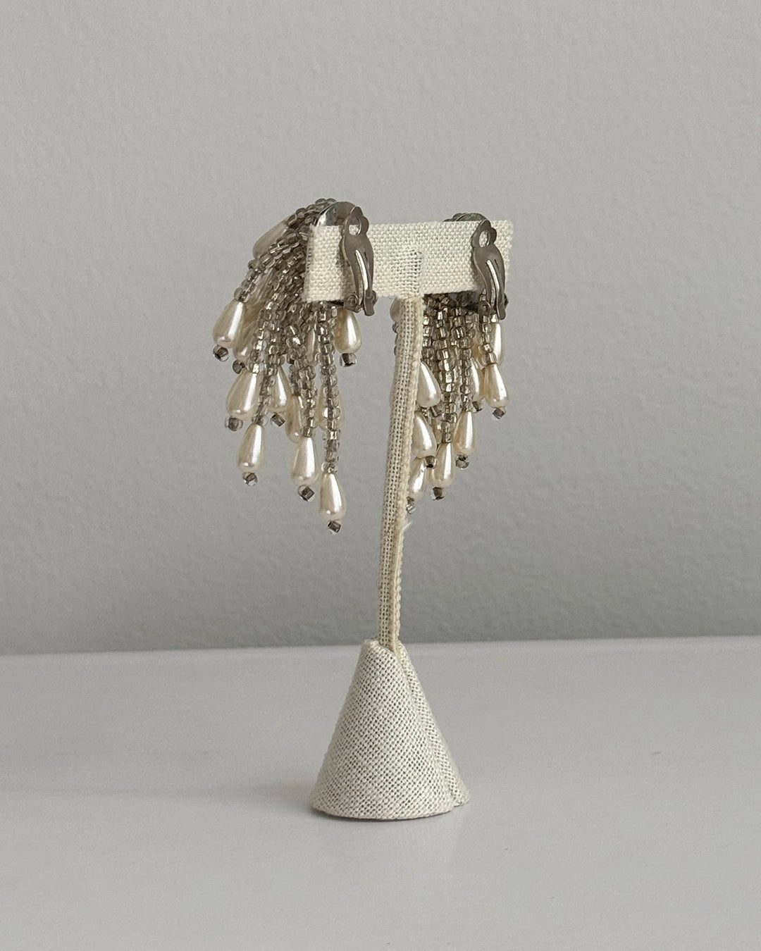 Vintage Pearl Cascade Earrings