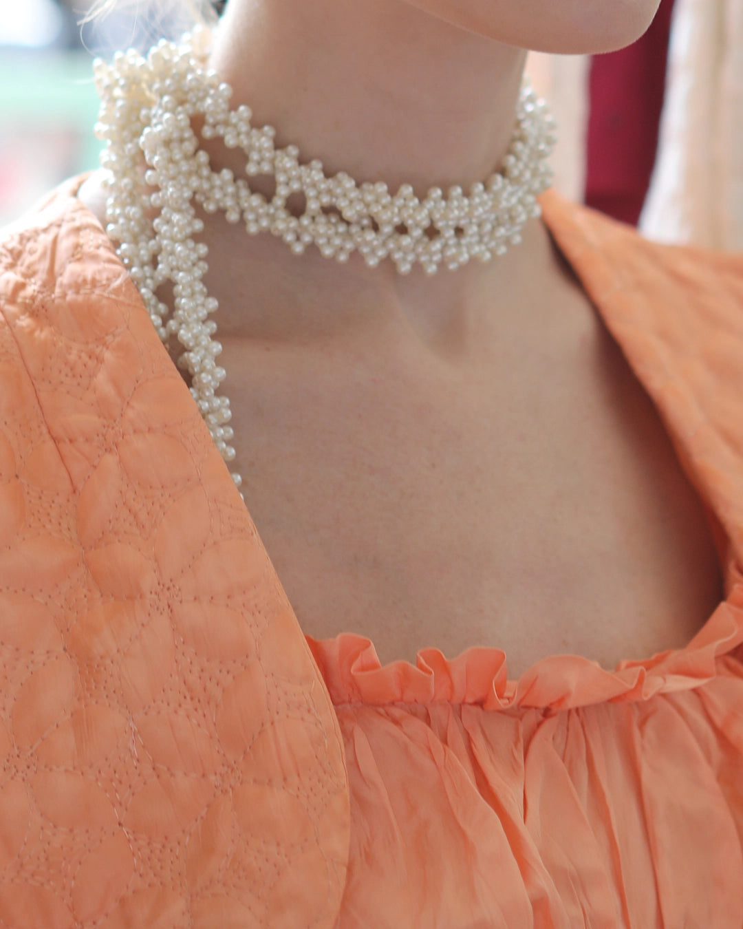 Vintage Pearl Rope Necklace