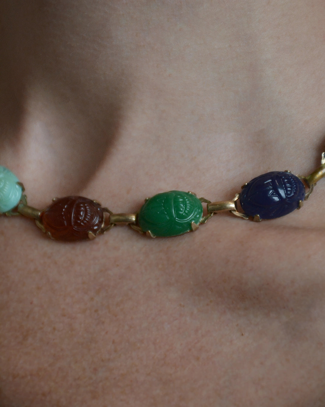 Vintage Scarab Necklace