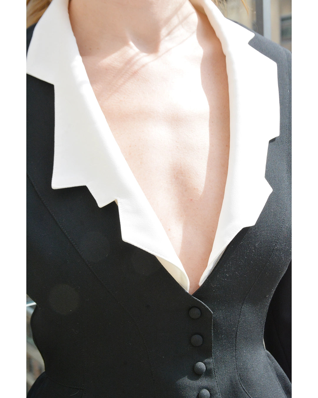 Vintage Thierry Mugler Spring 1994 Jacket with Detachable Lapel