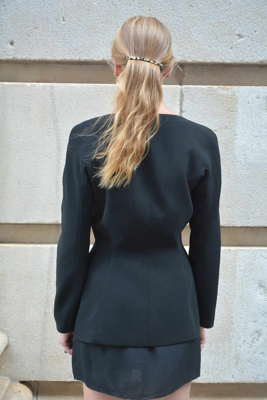 Vintage Thierry Mugler Spring 2000 Jacket with Lucite Buckle Detail