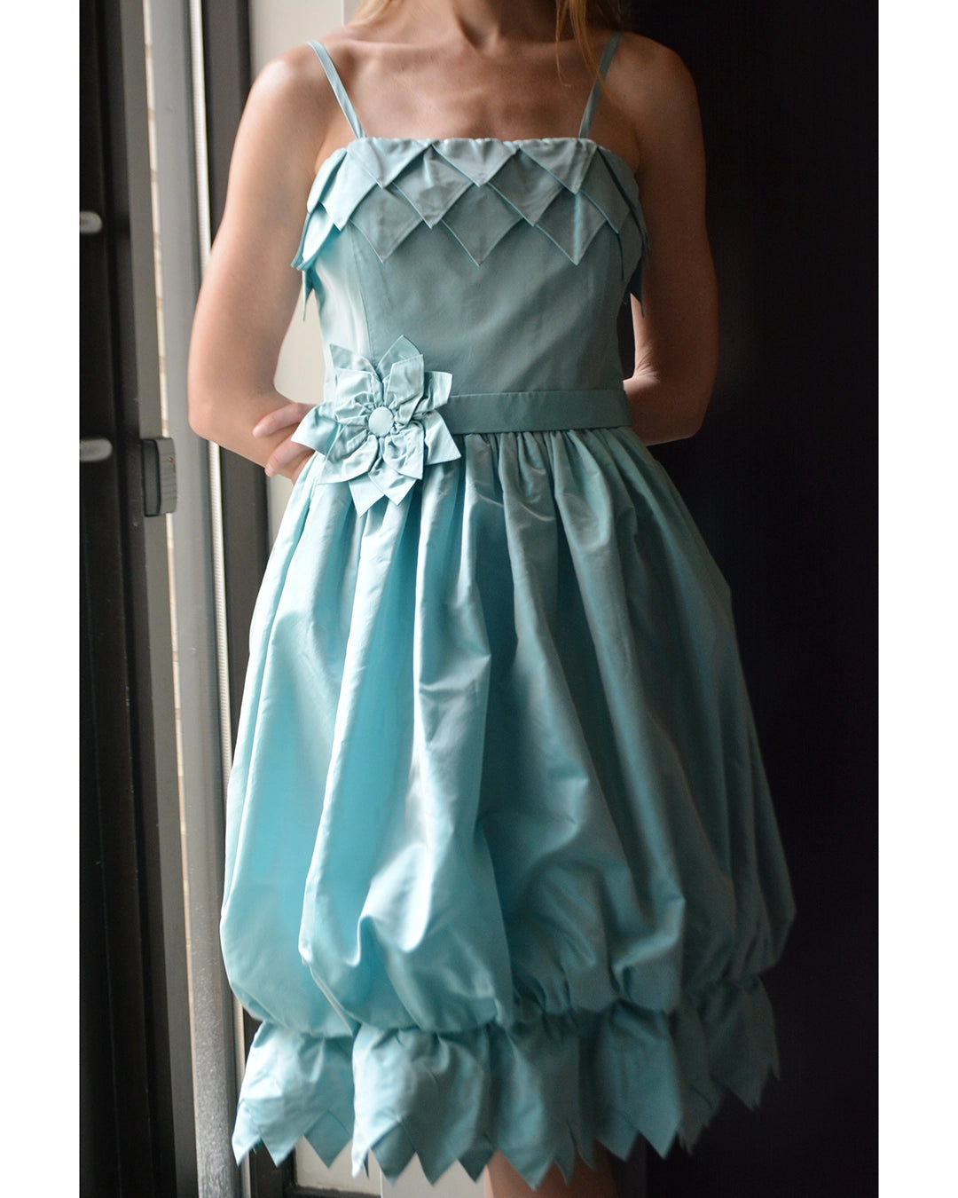 Vintage Yves St. Tropez Taffeta Bubble-Hem Cocktail Dress