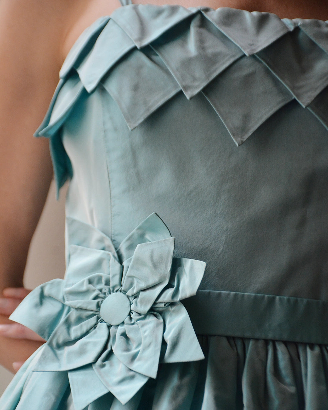 Vintage Yves St. Tropez Taffeta Bubble-Hem Cocktail Dress