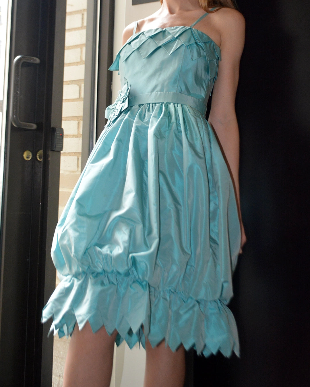 Vintage Yves St. Tropez Taffeta Bubble-Hem Cocktail Dress