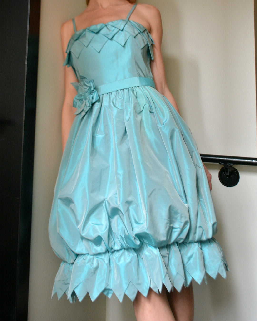 Vintage Yves St. Tropez Taffeta Bubble-Hem Cocktail Dress