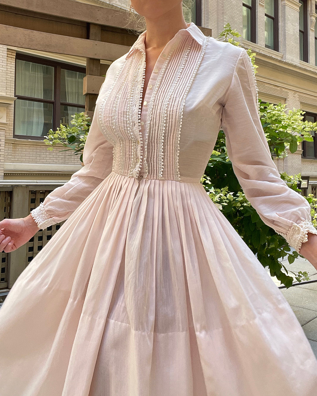 VINTAGE 1950s SHIRTWAIST DRESS BY L'AIGLON | XS