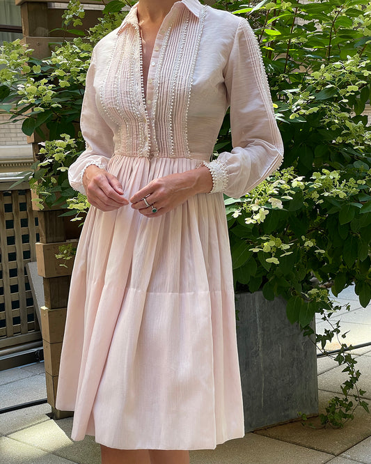 Vintage 1950s Shirtwaist Dress By L'aiglon | XS