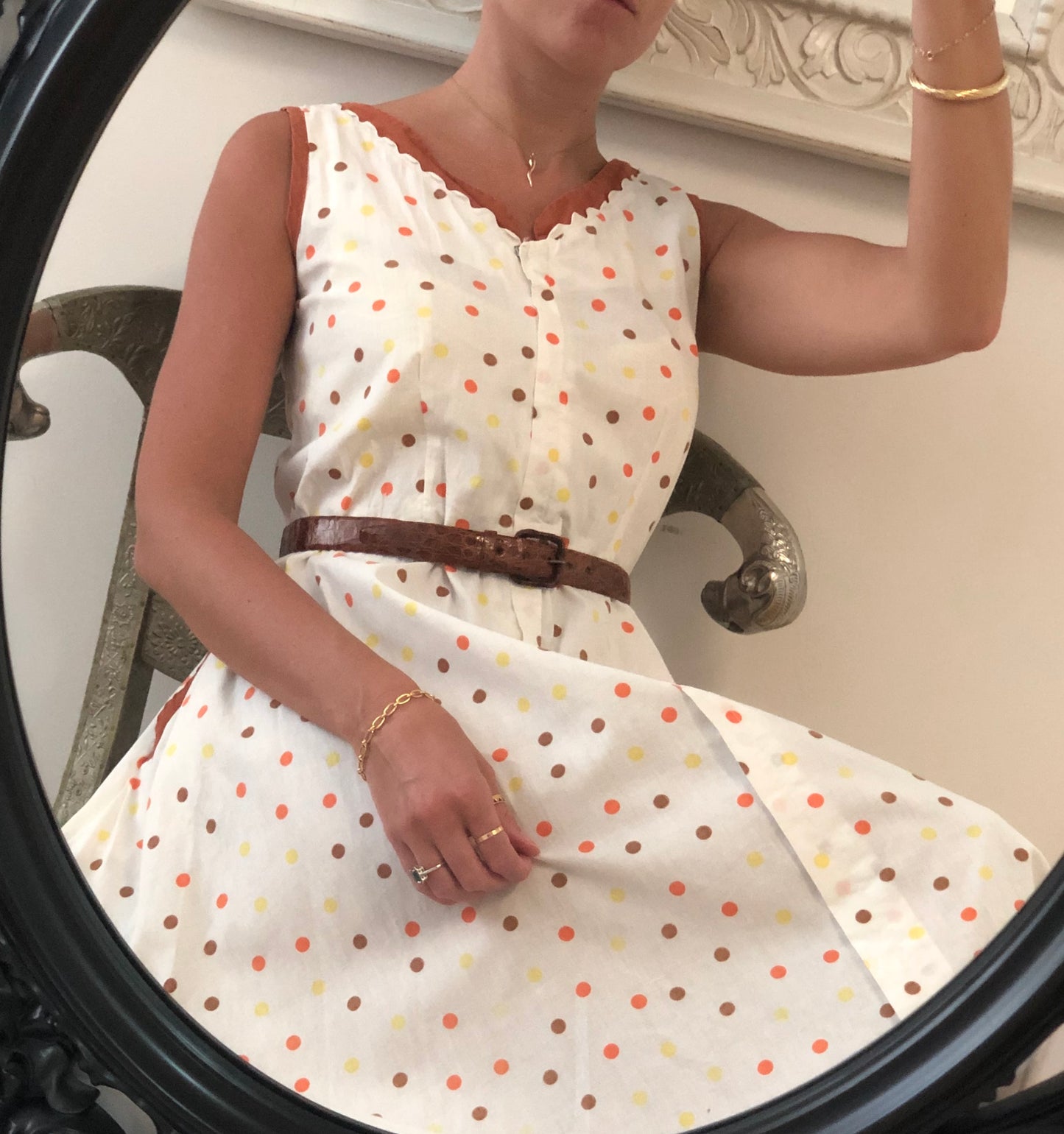 1950s Polka-Dotted Sundress | S-M